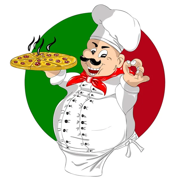 Chef de pizza —  Vetores de Stock