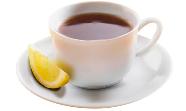 Tee und Zitrone — Stockvektor