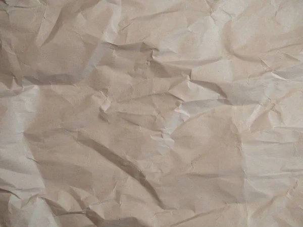 Papier d'emballage froissé froissé avec une texture abstraite. Vider blanc — Photo