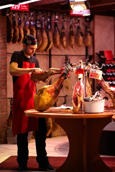 Jamon prodejce — Stock fotografie