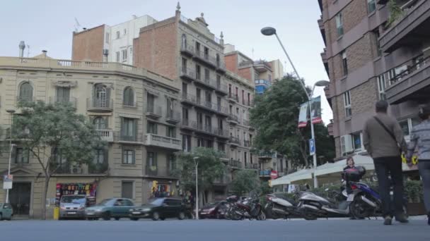 Ulica Barcelony — Wideo stockowe