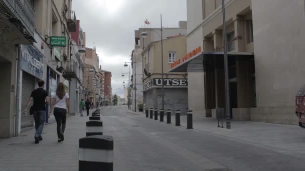 Barcelona la vida callejera — Vídeo de stock