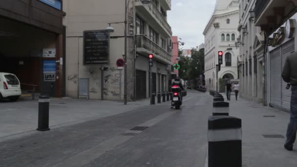 Barcelona straat leven — Stockvideo