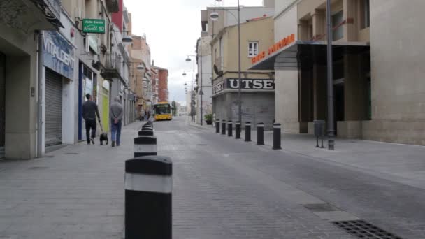 Barselona Caddesi hayat — Stok video