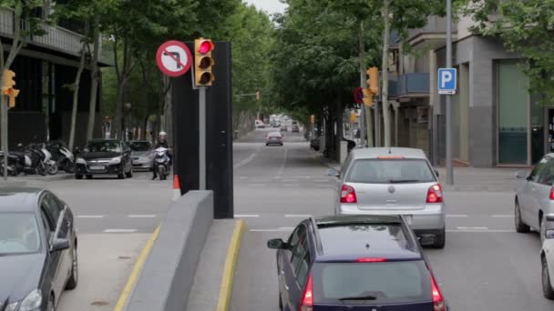 Barselona şehir hayatı — Stok video