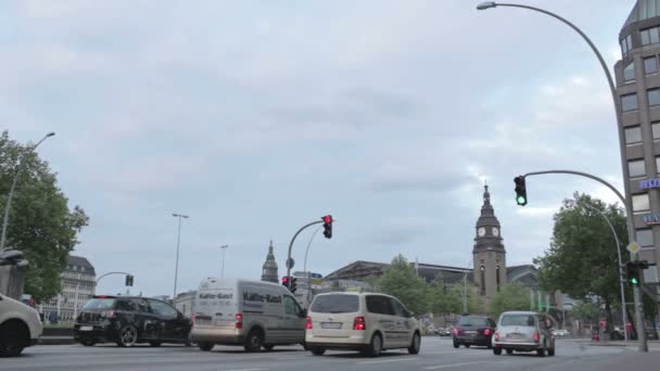 Tráfico en Hamburgo — Vídeos de Stock