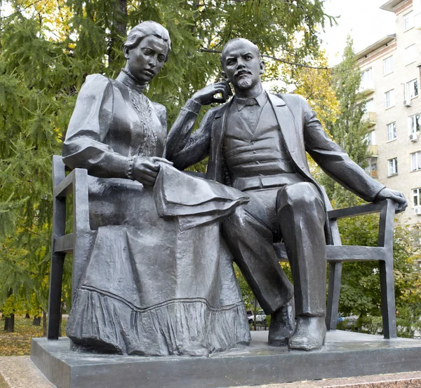 Lenin and Krupskaya. — Stock Photo, Image