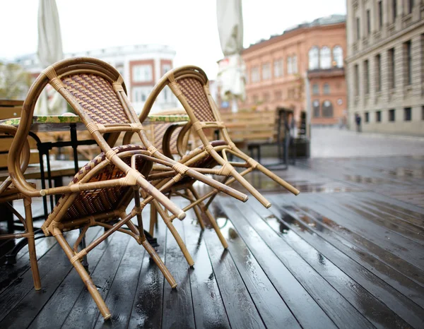 Café callejero en Riga — Foto de Stock