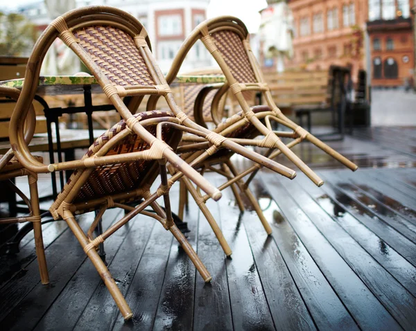 Café callejero en Riga — Foto de Stock