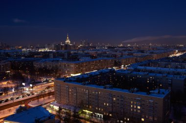 Night Moscow. clipart