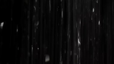 Rain on black