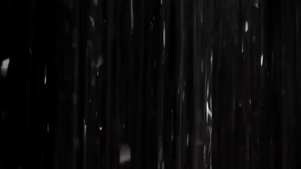 Rain on black — Stockvideo