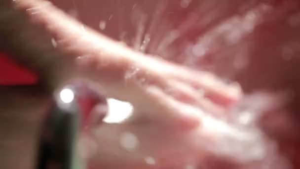 Washing hands. Close up. — Stock Video