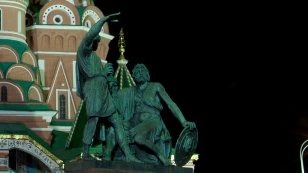 St. fesleğen (hendek bakire koruma katedral) moskova — Stok video