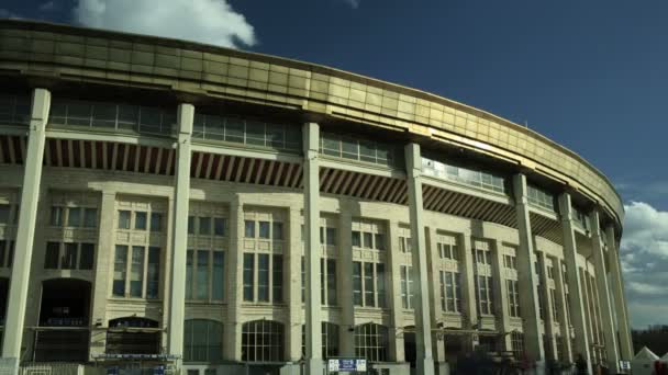 Luzhniki Olimpiyat Stadı, bulunan Vorobyovy içinde kanlı, moscow, Rusya Federasyonu — Stok video