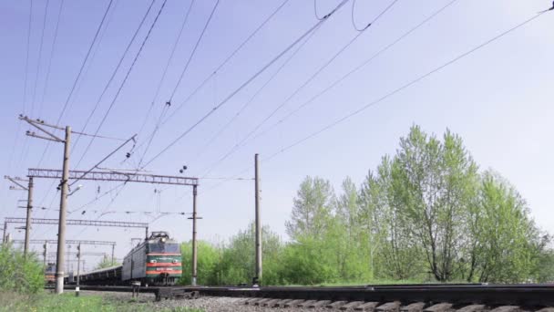 Товарний потяг — стокове відео