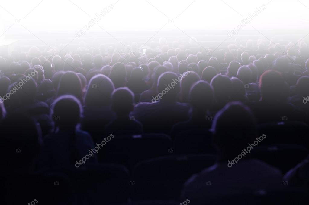 People sitting in an audience