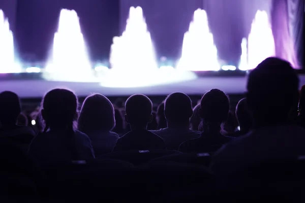 Audience watching a live performance — Stock Photo, Image
