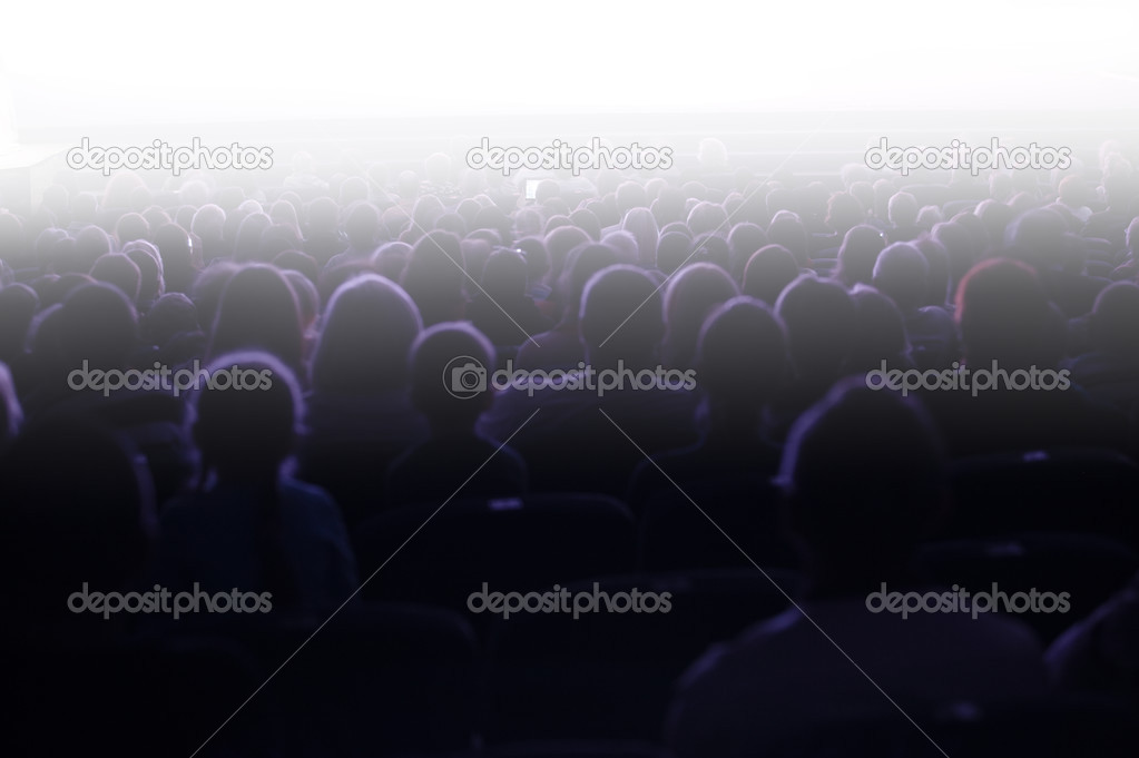 People sitting in an audience