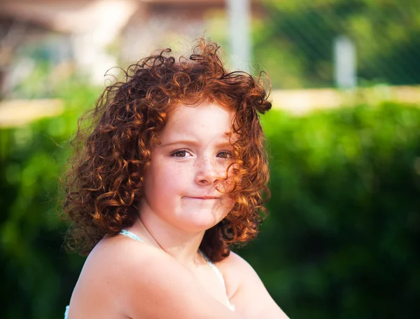 Redheaded beautiful girl — Stock Photo, Image