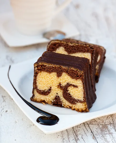 Bolo de mármore — Fotografia de Stock