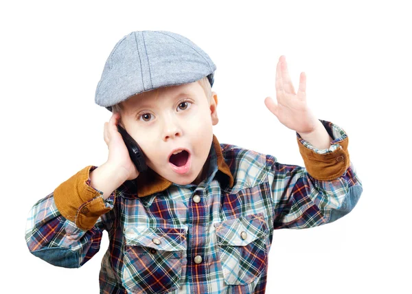 Jongen in een cap — Stockfoto