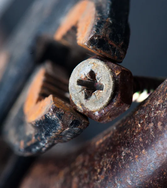 Rusty screw and bolt — Stock Photo, Image