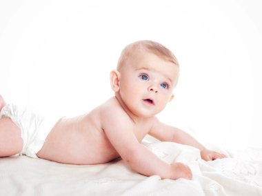 Şirin küçük çocuk.