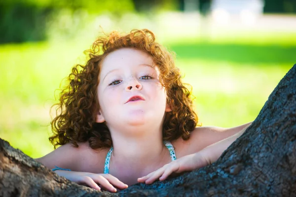Red-haired girl — Stock Photo, Image