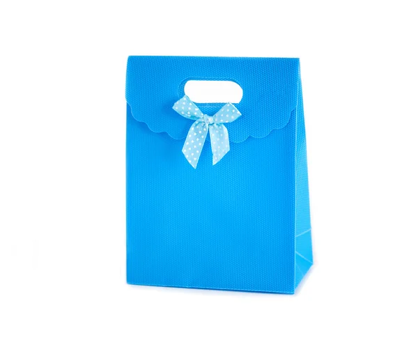 파란색 선물 가방 — 스톡 사진
