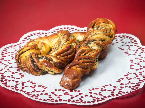 Buns com sementes de papoila — Fotografia de Stock