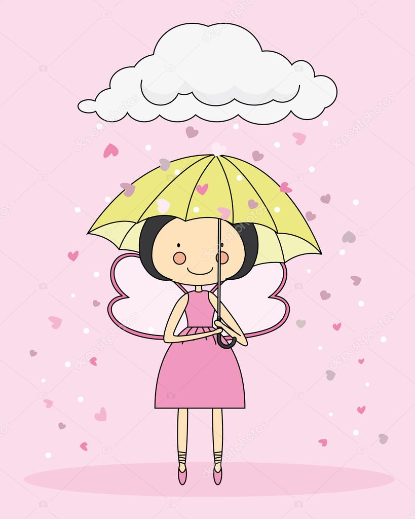 Fairy with an umbrella