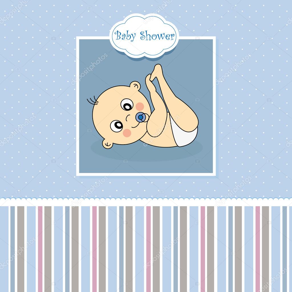 Baby boy birth card