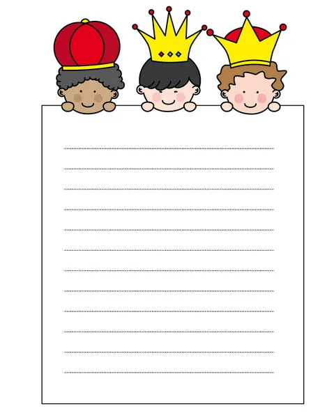 Letter to the Three Kings — Stock Vector