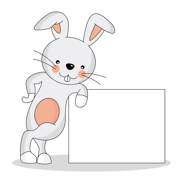 Пасхальный кролик. плакат — стоковый вектор