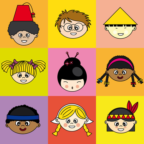 Children of different ethnicities