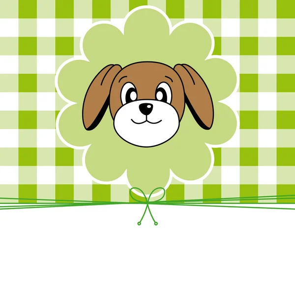 Tarjeta de animal. Perro — Vector de stock