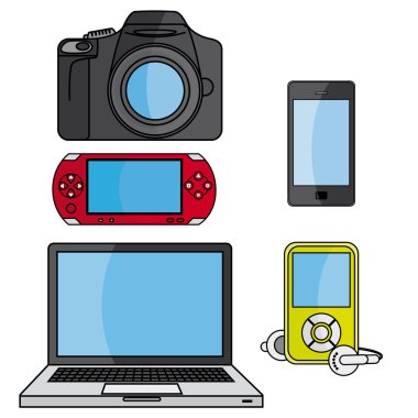 teknoloji vektör ikonlar