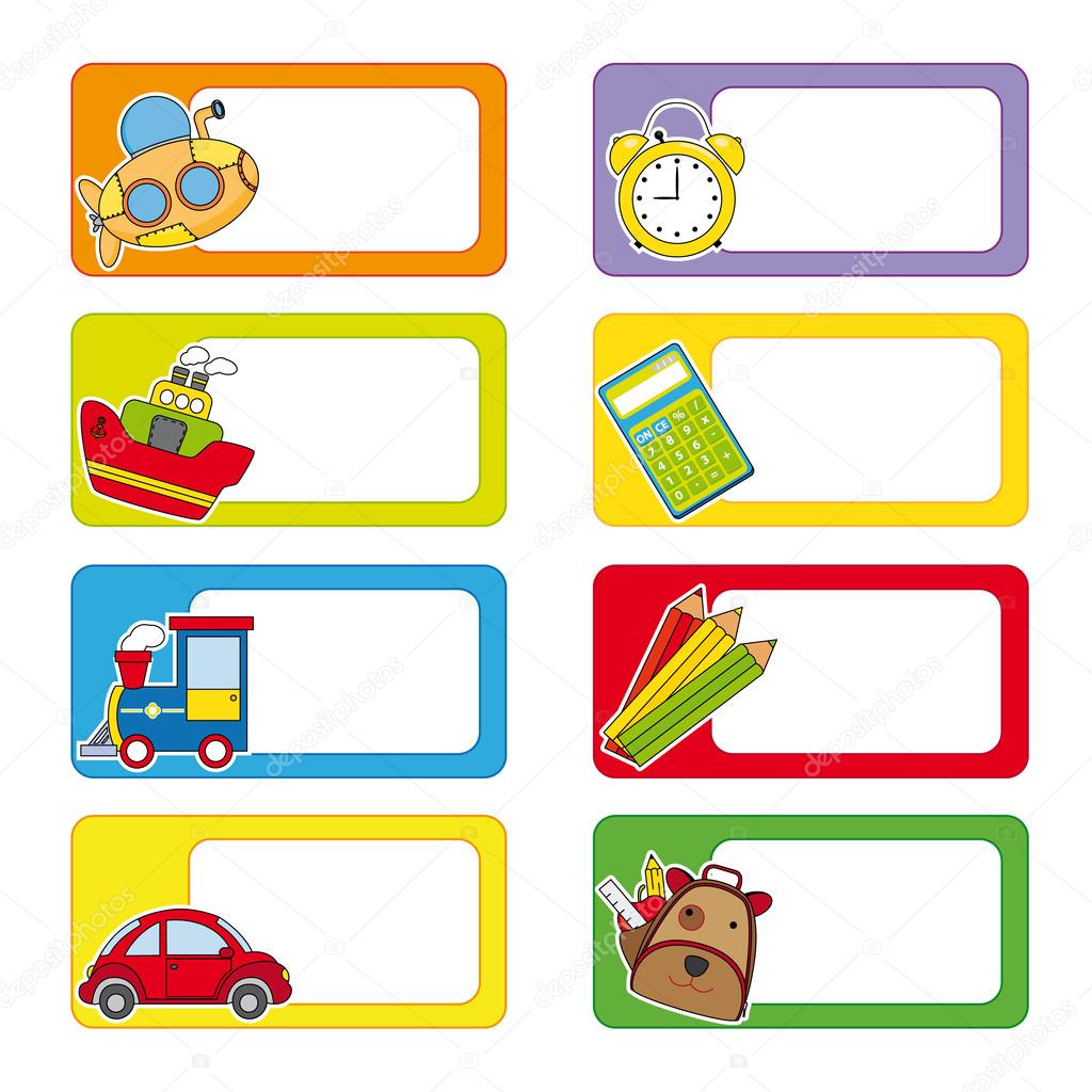 School labels Stock Vector Image by ©sbego #27381171