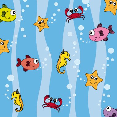 Deniz yatağı. Balık