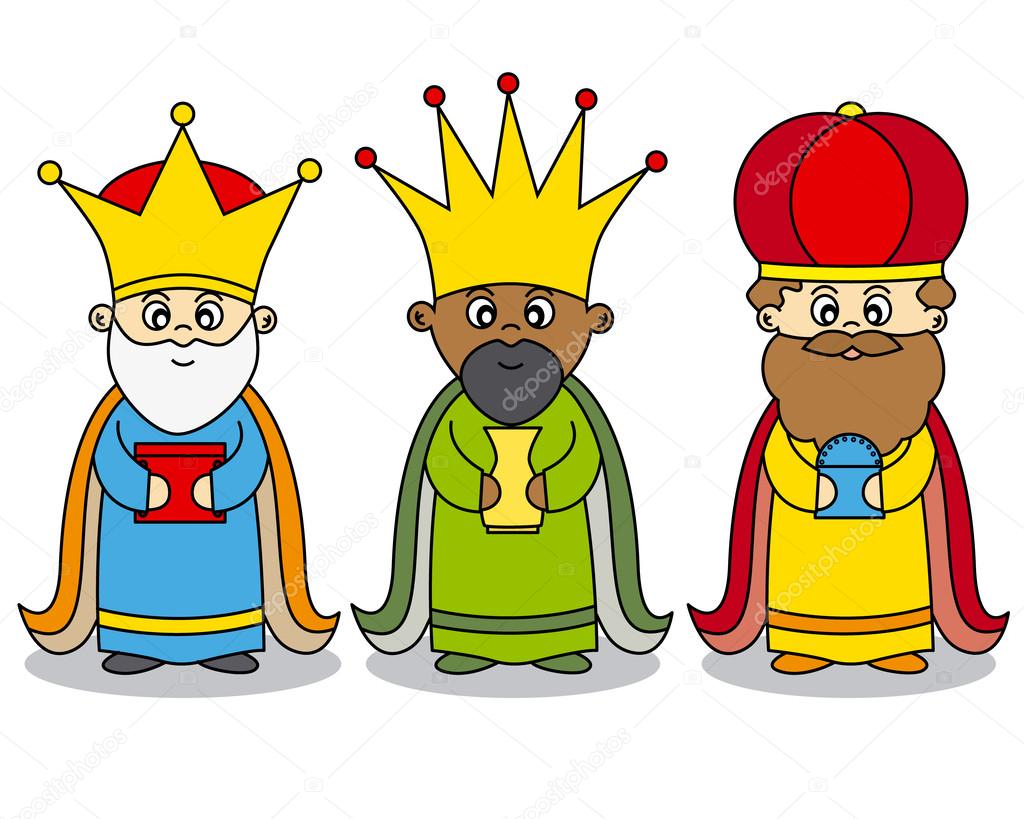 Three kings vector