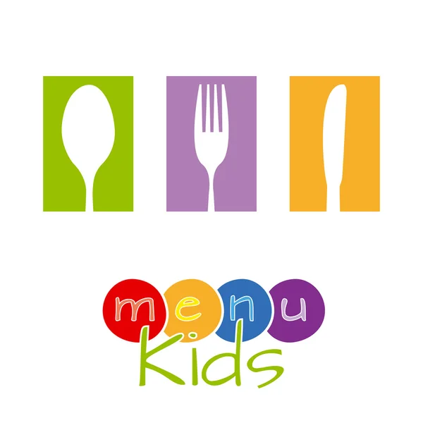 Menu enfants — Image vectorielle