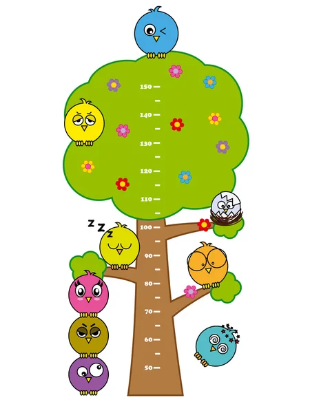 Stoßstange Kinder Meter Wand — Stockvektor