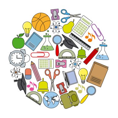 okul simgeler kartı