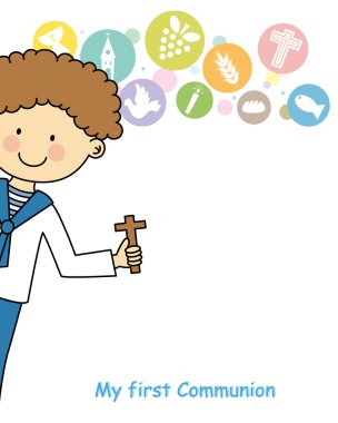 çocuk ilk cemaat davetiye