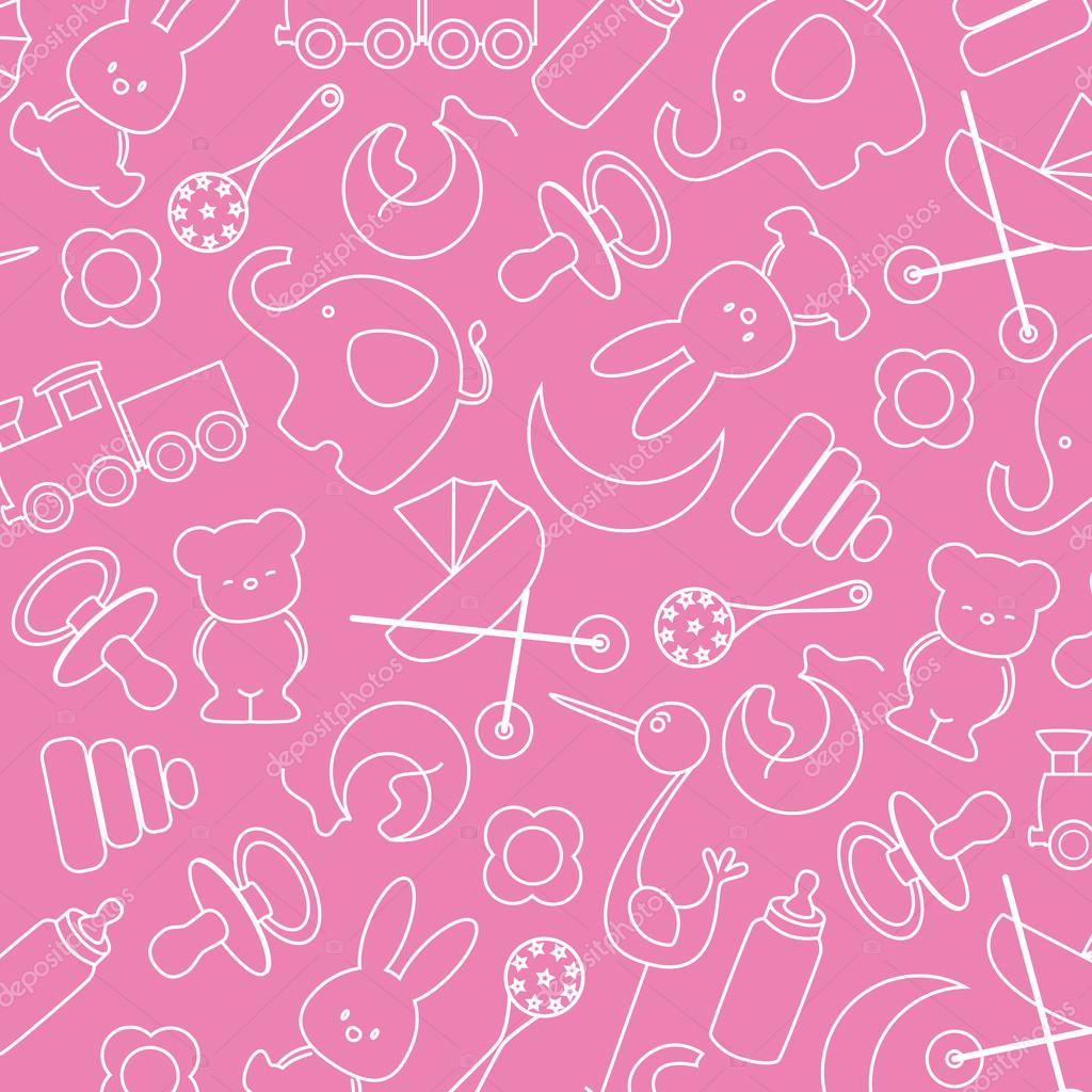 baby pink pattern background