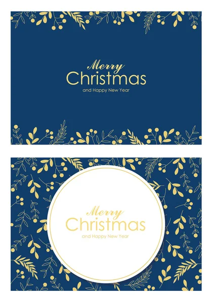 Merry Christmas Card Set — Stock Vector