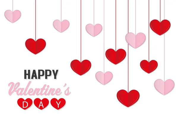 Фон Сердець День Святого Валентина — стоковий вектор
