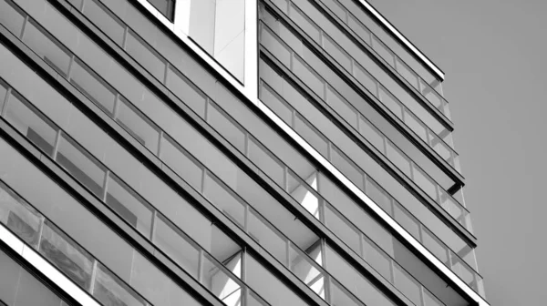 Edifício Apartamentos Moderno Arquitetura Urbana Moderna Detalhes Fachada Edifício Luz — Fotografia de Stock