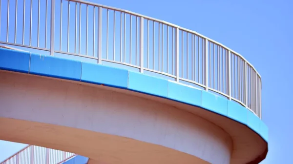 Caminho Bicicleta Calçada Pela Ponte Estrada — Fotografia de Stock